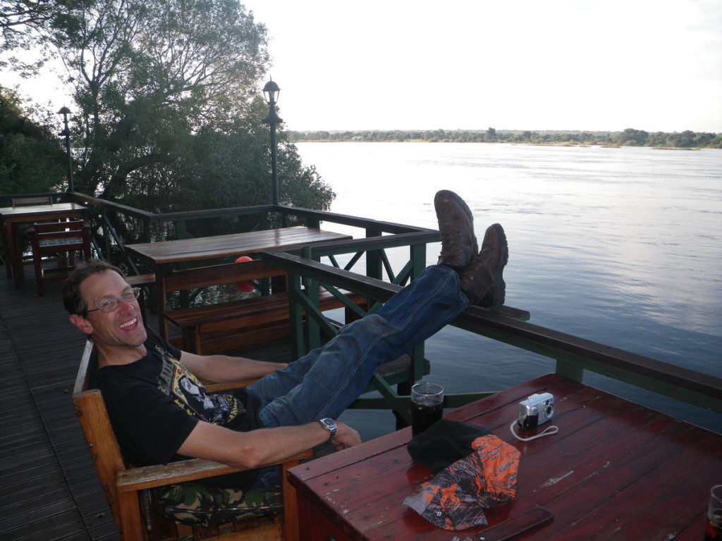 Taking a break on the Zambezi