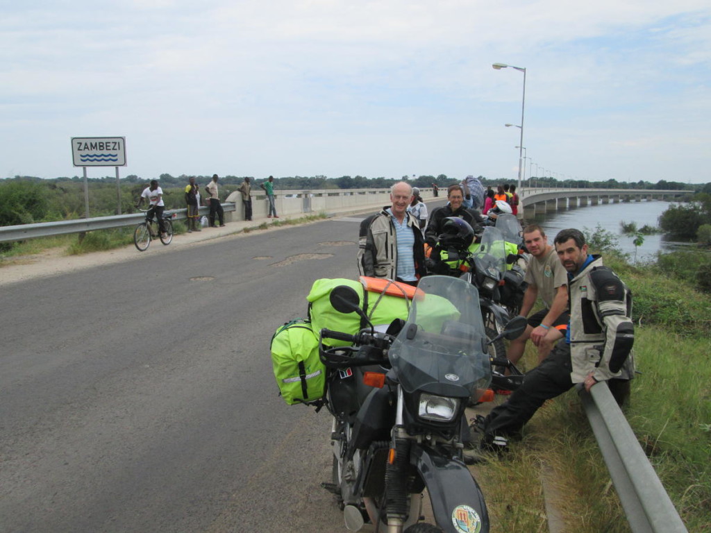 Across the Zambezi (we had to cross this bridge three times for some reason!)