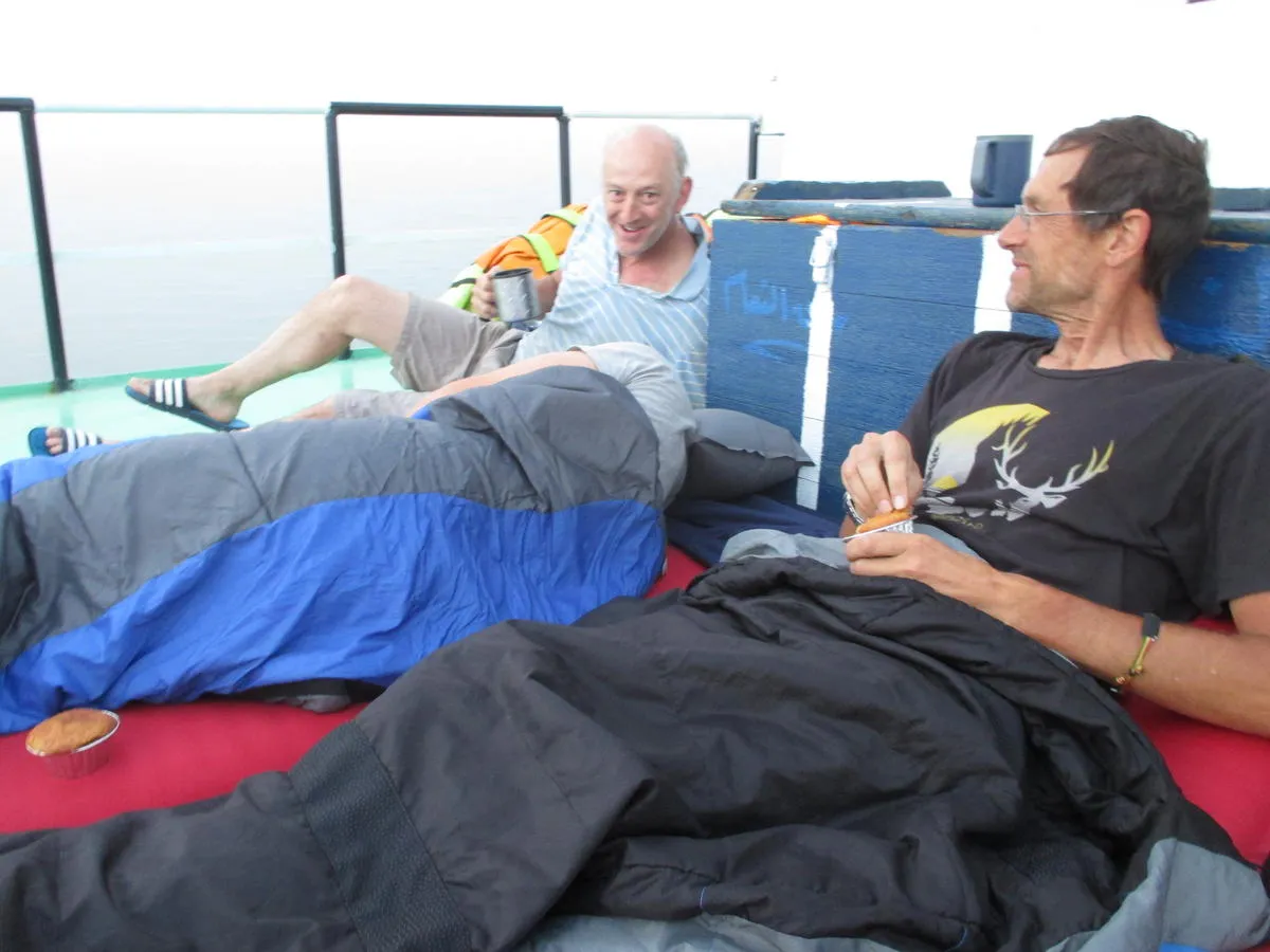 We had to pay extra to sleep outdoors in front of the cabin
