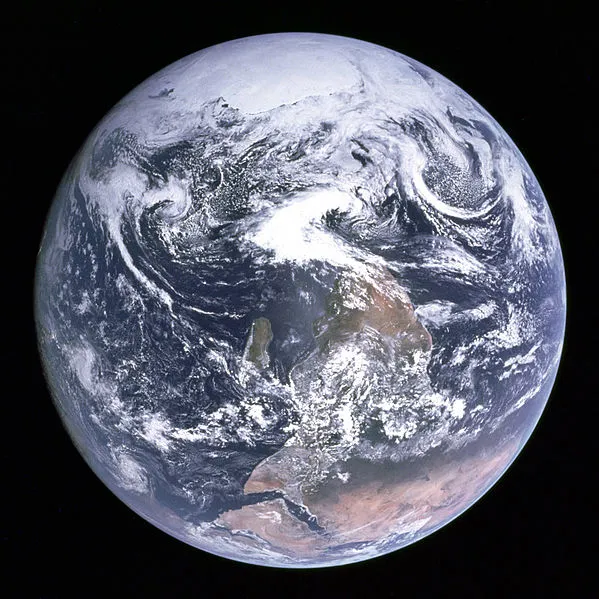 The Blue Marble, photographed from Apollo 17