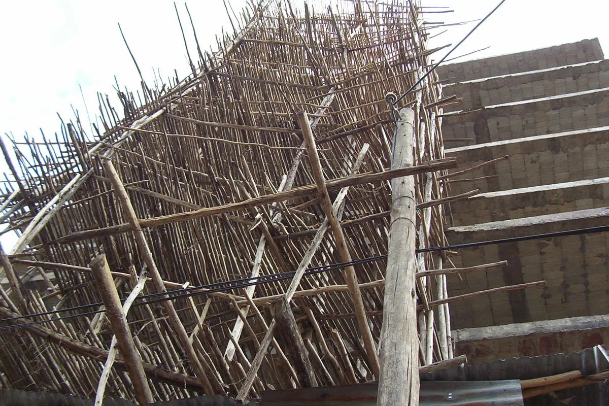 Chinese construction techniques are seen everywhere